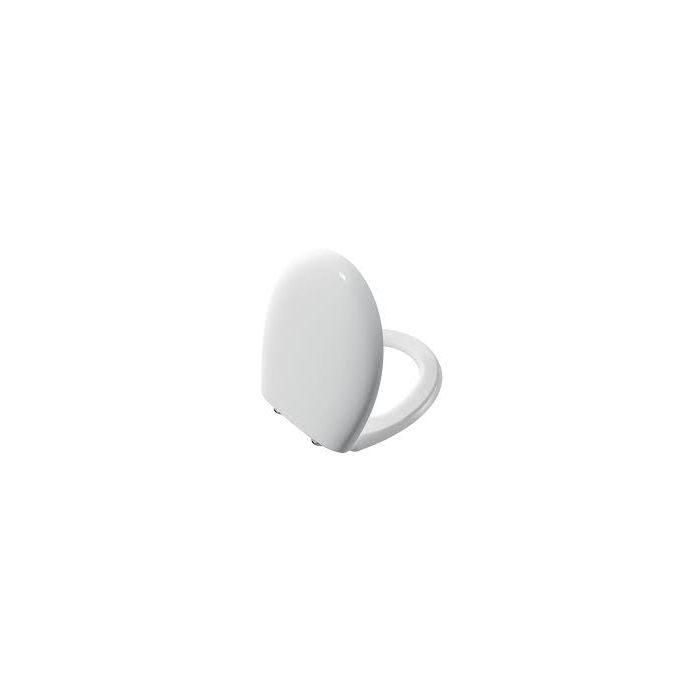 Vitra toilet seat Duroplast metal  hinged  overhead  should squeeze soft close, can come off easily 106-003R009