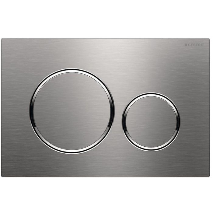 Geberit flush plate Sigma20 for dual flush brushed, easy-to-clean coated, polished  115.778.SN.1