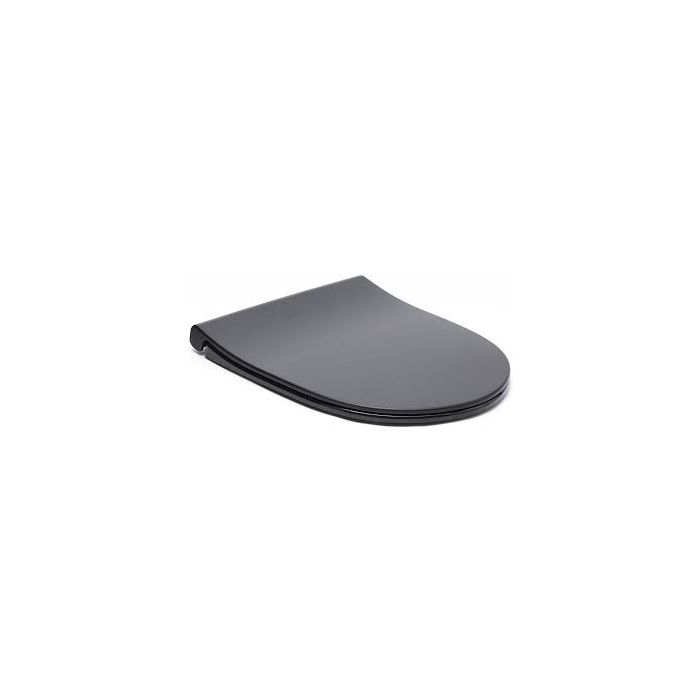Vitra Sento Slim Toilet Seat  Soft Close  Easily Removable  Matte Black 120-083R009