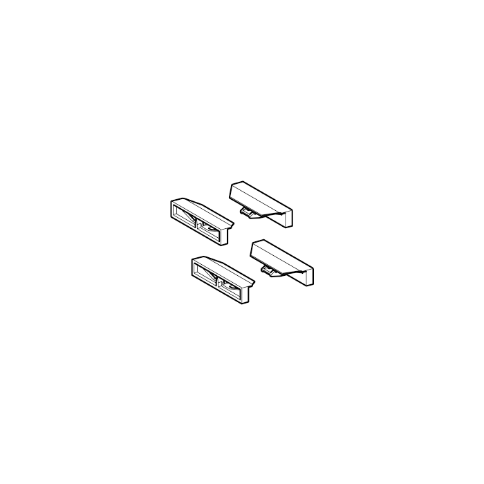 Geberit profile end cover set for shower channel CleanLine20   243.316.00.1