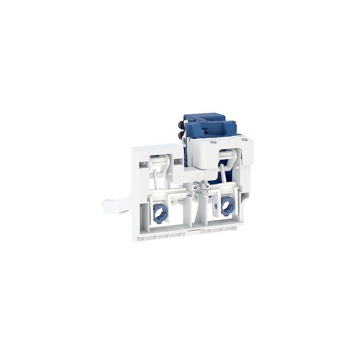 Geberit electronic WC flush control mains operation, for Omega concealed cistern 12 cm, with Type 10 RF-controlled button round 245.547.00.6