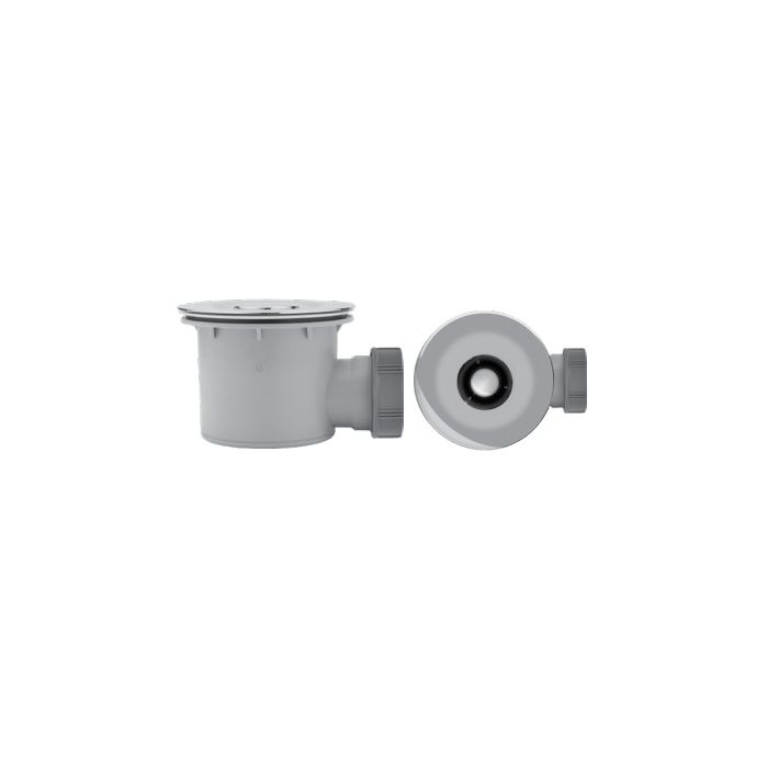 Wirquin Tourbillon top access shower waste with ABS chrome plated grid, bagged  30120458