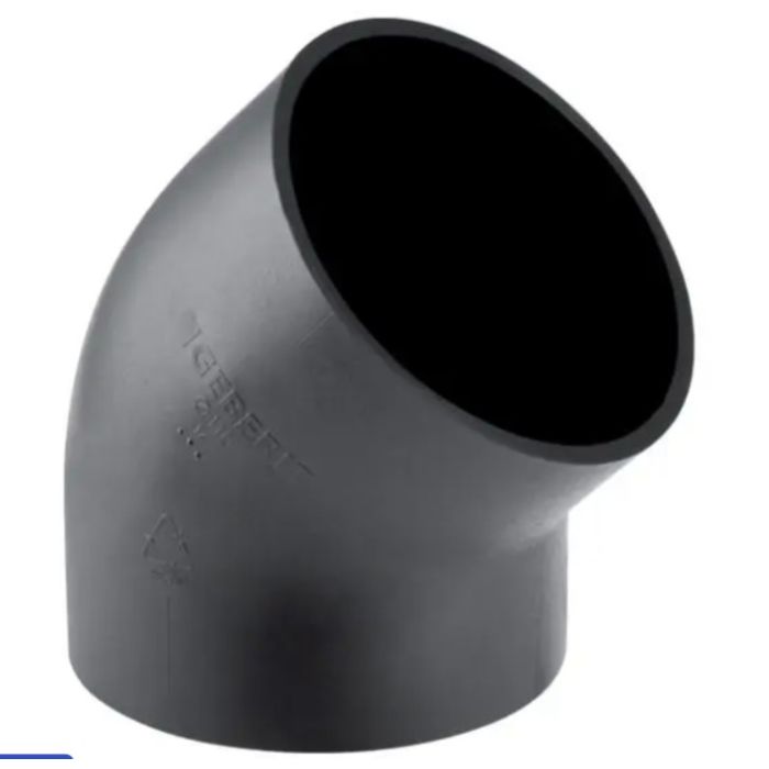 Geberit 135deg HDPE bend 63mm 364.045.16.1