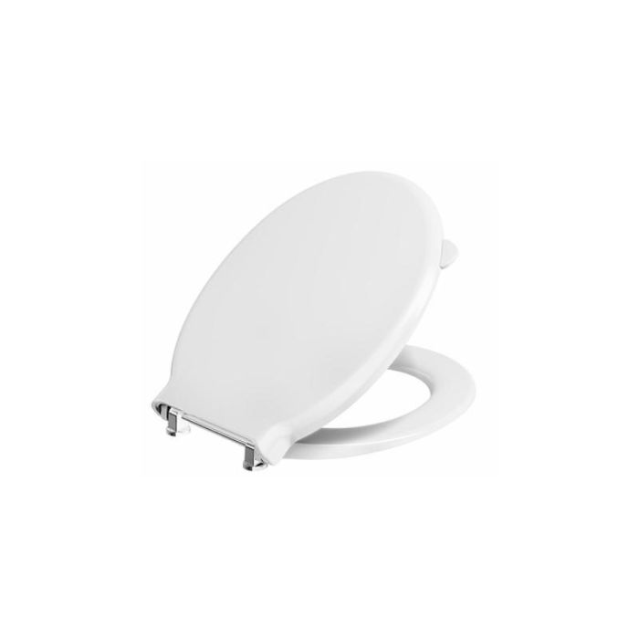 Twyford Avalon/Sola Toilet Seat & Cover Bar Hinge Top Fix - White AV7875WH / 243.903.00.1