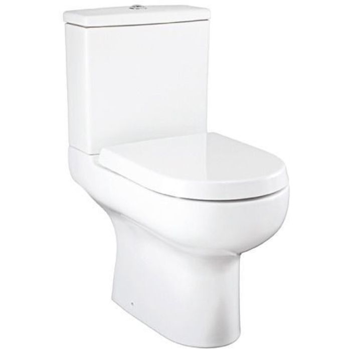 Bathstore 60009000240 Cityspace Toilet  Seat and Cover with Top Fixing Hinges Fittings 531459