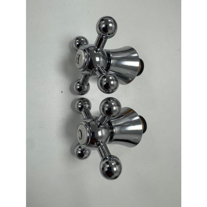 Bristan tap restorer with cross head 3/4" Chrome Plated TC58081 SOLD AS PAIR HOT and COLD