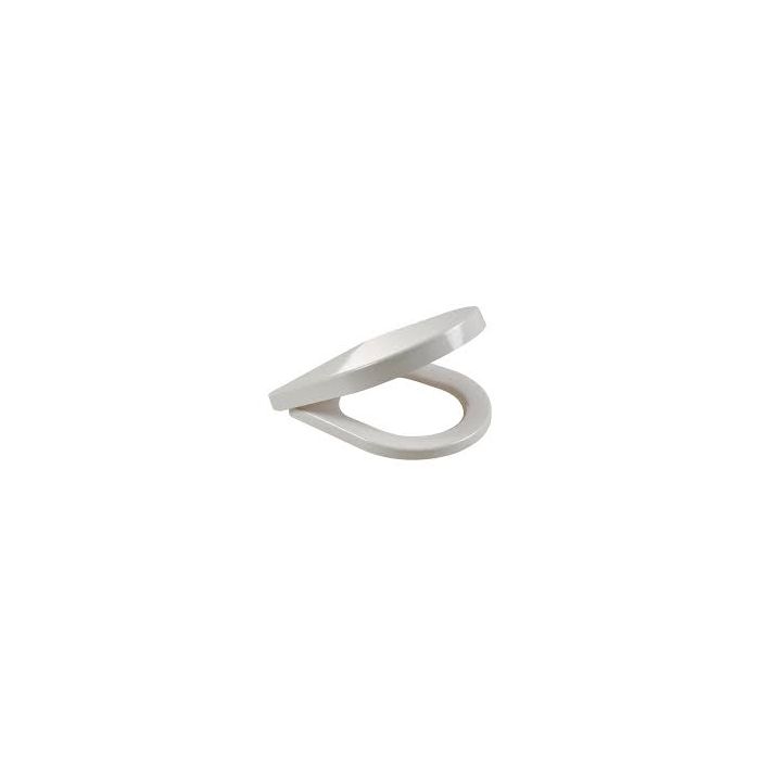 Celmac 20721512 Disco D shaped Seat and Cover White