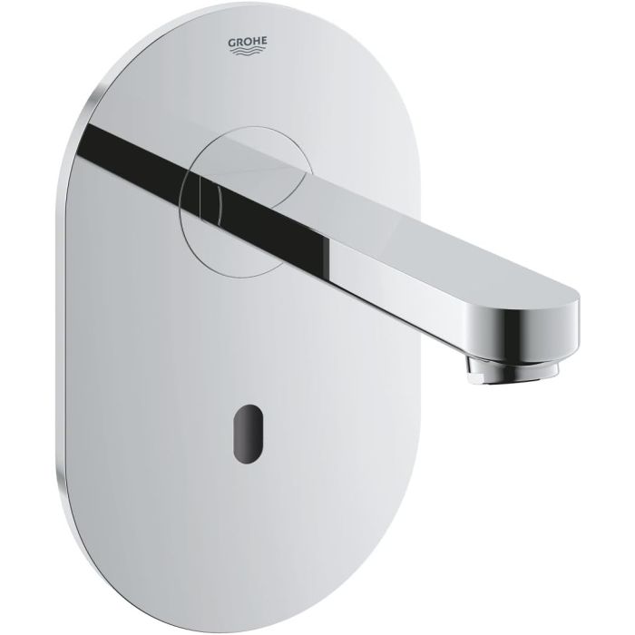 GROHE 36273000 Euroeco Cosmopolitan E Infra-Red Electronic Wall Basin Tap Without Mixing Device - Chrome