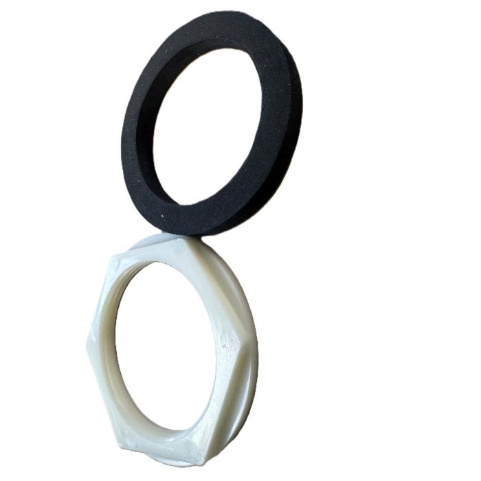 LASCO 03-2011 Plastic 2-Inch Jam Nut Kit for Toilet Flush Valve with W-206 Washer