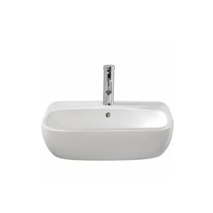 Twyford 550 x 445mm semi recessed washbasin, 1 tap hole MD4621WH