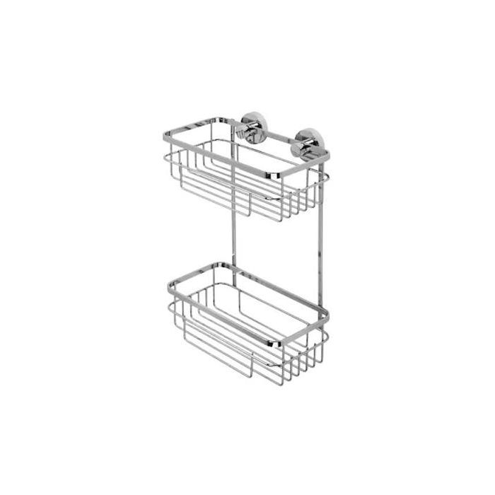 Croydex QM800541 Brockham Flex-Fix 2 Tier Basket