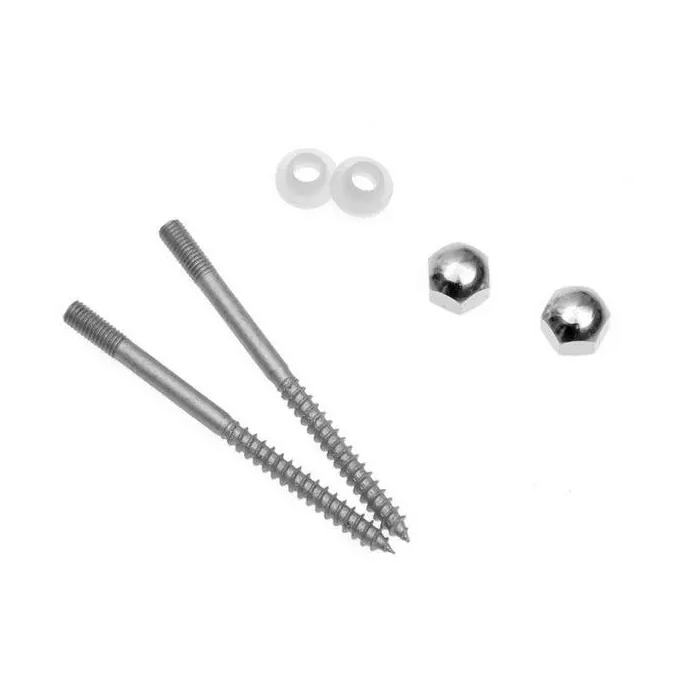 Roca Element vertical floor fixing kits Chrome Plated AV0007200R