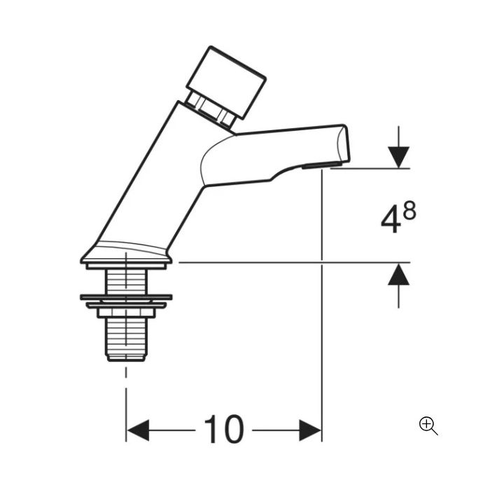 Twyford Sola Non Concussive Tap (Single) SF2252CP