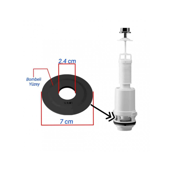 Siamp replacement flush valve seal washer 34233209