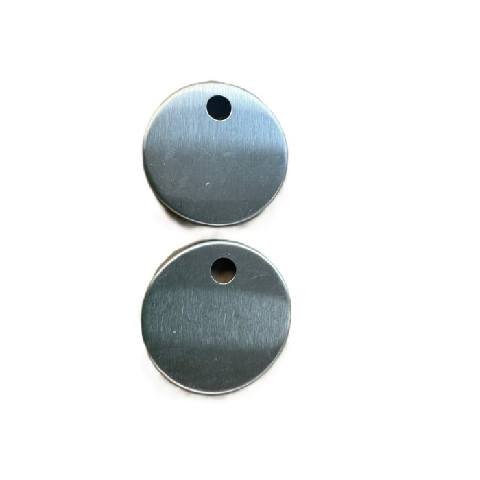 Toilet seat hinge covers Chrome