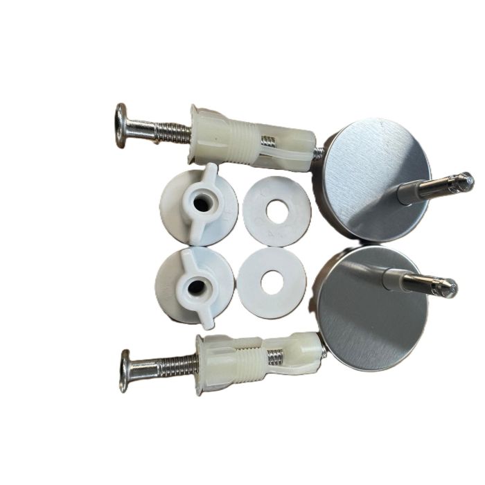Top Fix Toilet Seat Hinges - Toilet Seat Fixing Kit - 8mm white