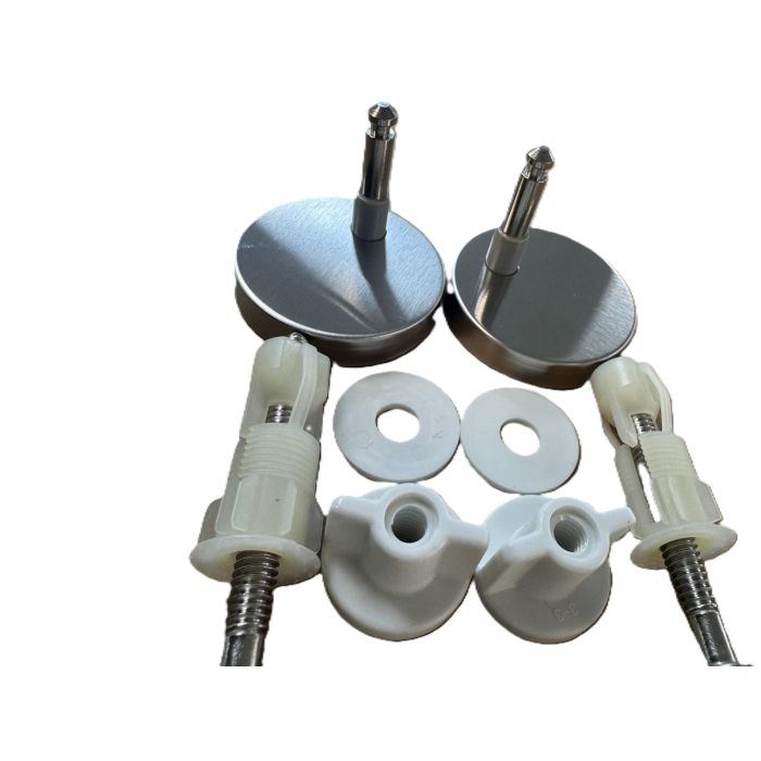 Top Fix Toilet Seat Hinges - Toilet Seat Fixing Kit - 8mm white new