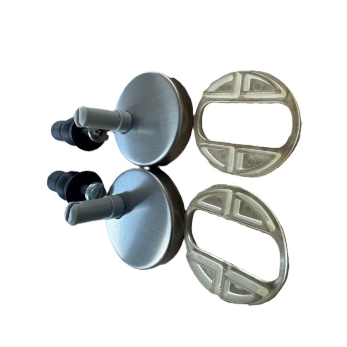 Top Fix Toilet Seat Hinges - Toilet Seat Fixing Kit - 8mm white new