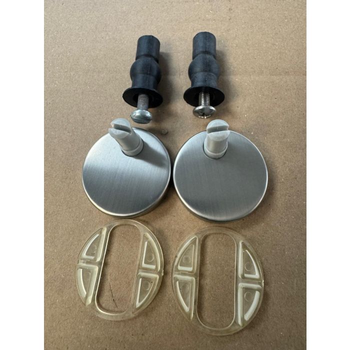Top Fix Toilet Seat Hinges - Toilet Seat Fixing Kit - 8mm white new