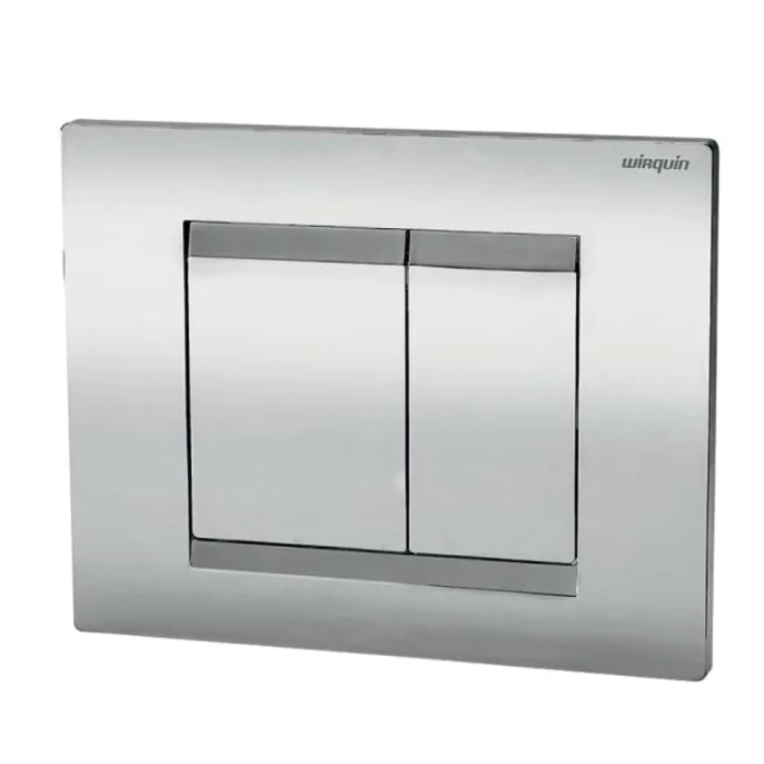 Wirquin Essential Chrome Flush Plate - 55950009