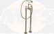 VeniceW BRUSH BRASS FREESTANDING BSM