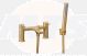 Bath Shower Mixer Oval Brushed Brass