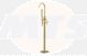 Floor Standing BSM Oval Brushed Brass