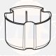 Geberit  243.571.00.1 odor trap cup 30 mm, for Geberit shower tray drain d90 243571001
