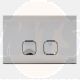 Oli Plain Dual double-button flush plate, polished chrome OL0070827