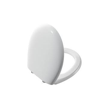 Vitra toilet seat Duroplast metal  hinged  overhead  should squeeze soft close, can come off easily 106-003R009