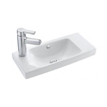 REACH COMPACT H/W BASIN 500X220MM LH  WH 18556W-L-00