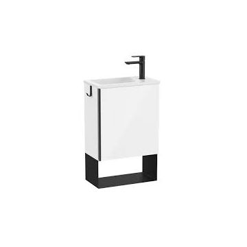 Roca Mini-Pro 450mm 1 Door Vanity Unit & Basin - Gloss White - A852008806