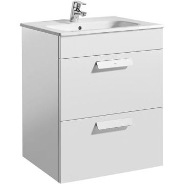 DEBBA 600MM 2 DRAWER VANITY UNIT GLS WHT A856826806
