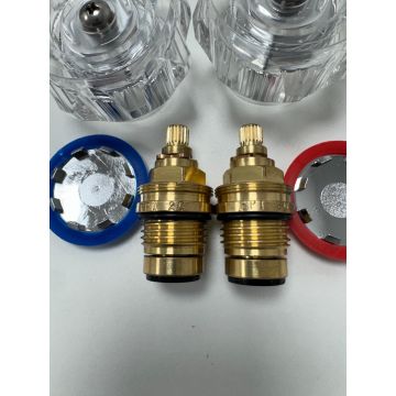Bristan Basin R 1/​2 AC Tap Reviver Cartridges ONLY NO Acrylic Handles (Hot & Cold Side) 1/2 Sold as pair A05108BBC (PPI 20)