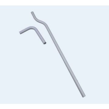 Macdee DFP10WH Flush Pipe 2-Piece 5'6in Back Wall DFP10WH