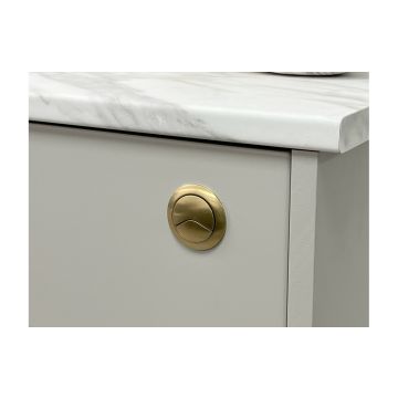 DUAL PUSH BUTTON COVER (ROD) - BRASS