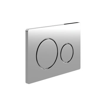 FLUSHPLATE ROUND PUSH BUTTON CHROME