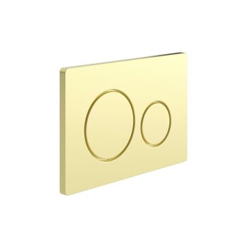 FLUSHPLATE ROUND PUSH BUTTON B/BRASS