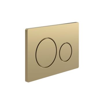 FLUSHPLATE ROUND PUSH BUTTON B/BRONZE