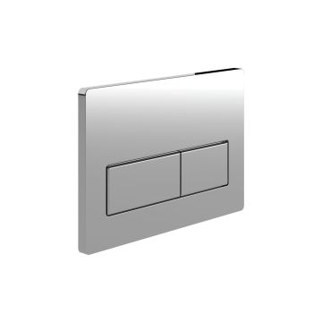 FLUSHPLATE RECTANGLE PUSH BUTTON CHROME
