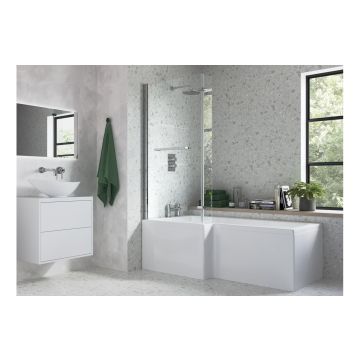 L SHAPE BATH SCREEN