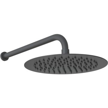 250MM ROUND SHOWERHEAD - MATT BLACK