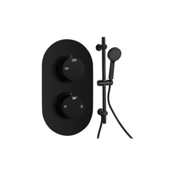AURLumpurPK 2 - SHOWER VALVE & KIT BLACK