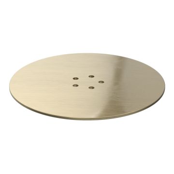 90MM BRUSHED BRASS WASTE COVER ONLY