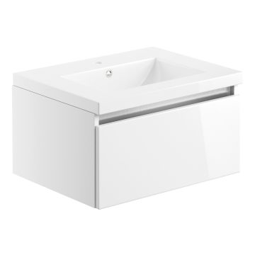 Auckland 615 1 DRW W/H UNIT & BASIN-WHITE