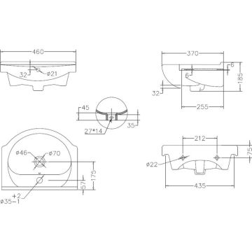  Nashville 450 UNIT & BASIN-WHITE