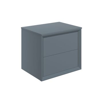 PUSH 600 UNIT & WORKTOP 2DRW STORM BLUE