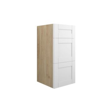  Glasgow  300 STD 3DRW OAK CAB WHITE FASCIAS