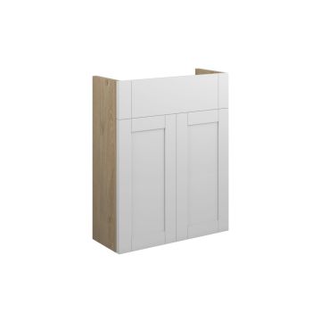  Glasgow  500 SLIM B/UNIT OAK CAB WHITE DRS