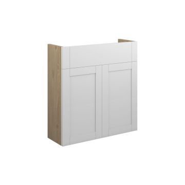  Glasgow  600 SLIM B/UNIT OAK CAB WHITE DRS